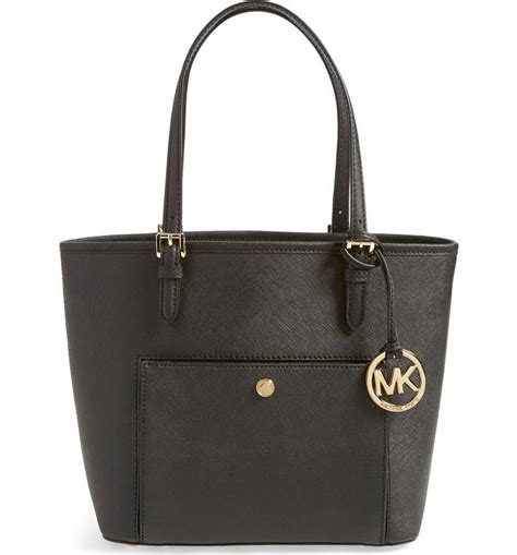 michael michael kors jet set medium snap pocket tote|saffiano leather tote Michael Kors.